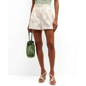 Essentiel Antwerp Off White Femano Broderie Anglaise  Short Size 40 | US 10